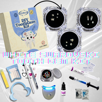 White Swarovski Tooth Gem Kit | DIY Set