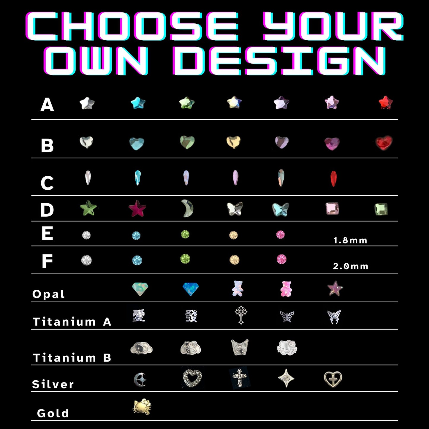 Custom Tooth Gem Kit | Build Your Own Design