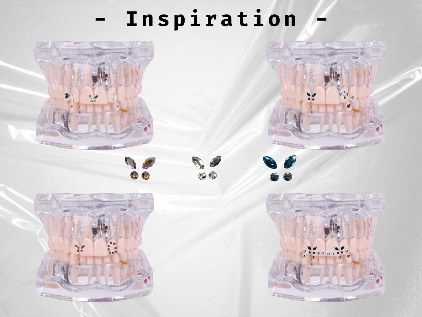 Butterfly Swarovski Tooth Gem Set | DIY Kit