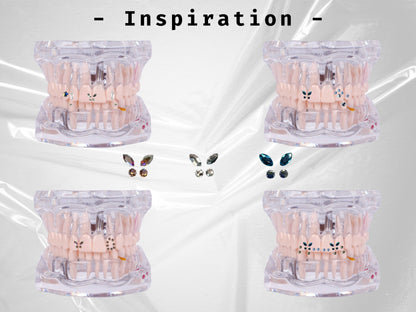 Butterfly Swarovski Tooth Gem Set | DIY Kit
