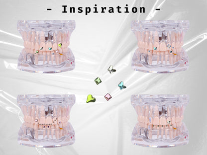 Butterfly & Heart Tooth Gem Set | DIY Kit