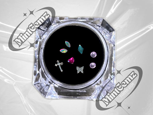 Butterfly & Cross Tooth Gem Set | DIY Kit