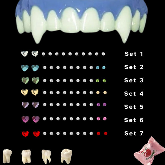 Heart Braces Swarovski Tooth Gem Kit | DIY Set