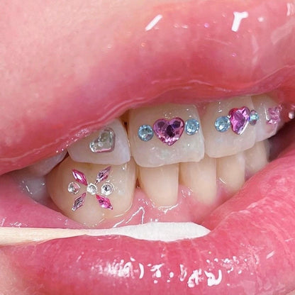 Heart Braces Swarovski Tooth Gem Kit | DIY Set