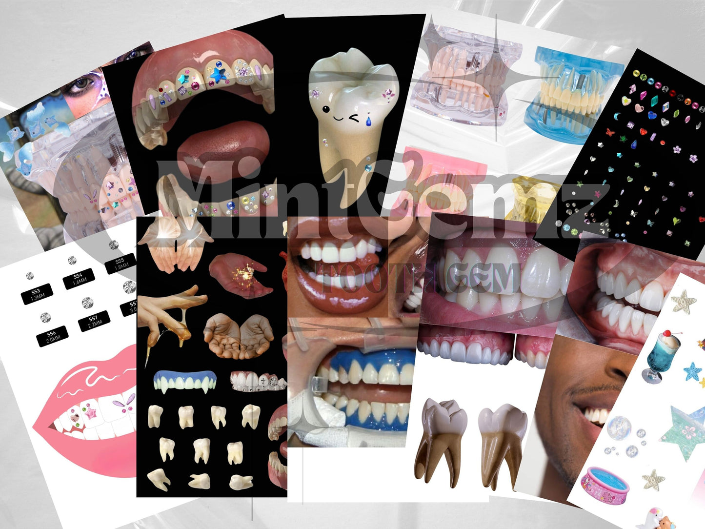 Tooth Gem Design Template | Editable Canva (Digital Download)