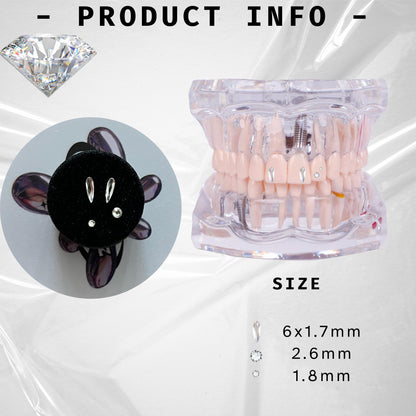 White Swarovski Tooth Gem Kit | DIY Set