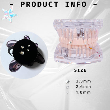 White Swarovski Tooth Gem Kit | DIY Set