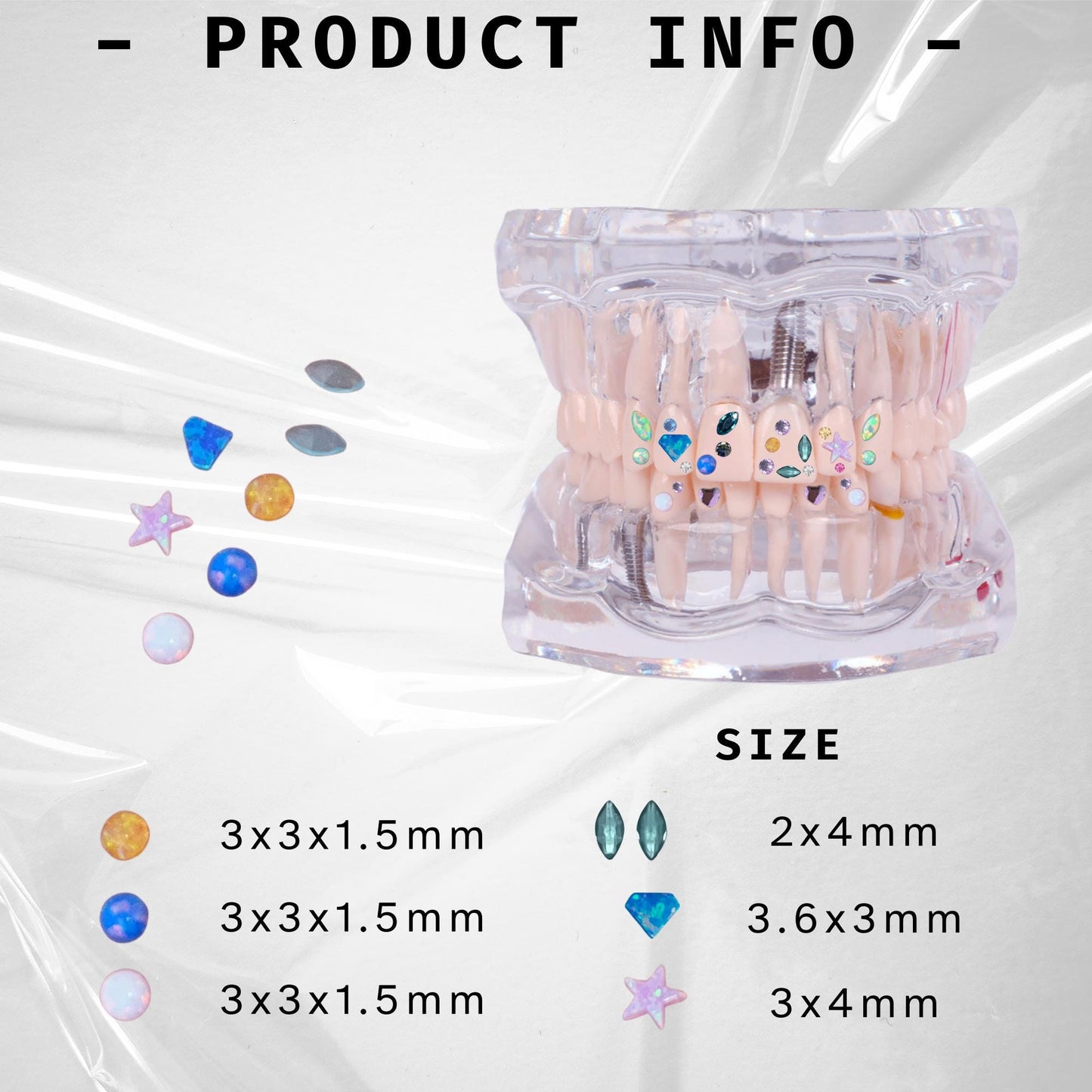 Opal Tooth Gem Set | 7 Assorted Opal Gems