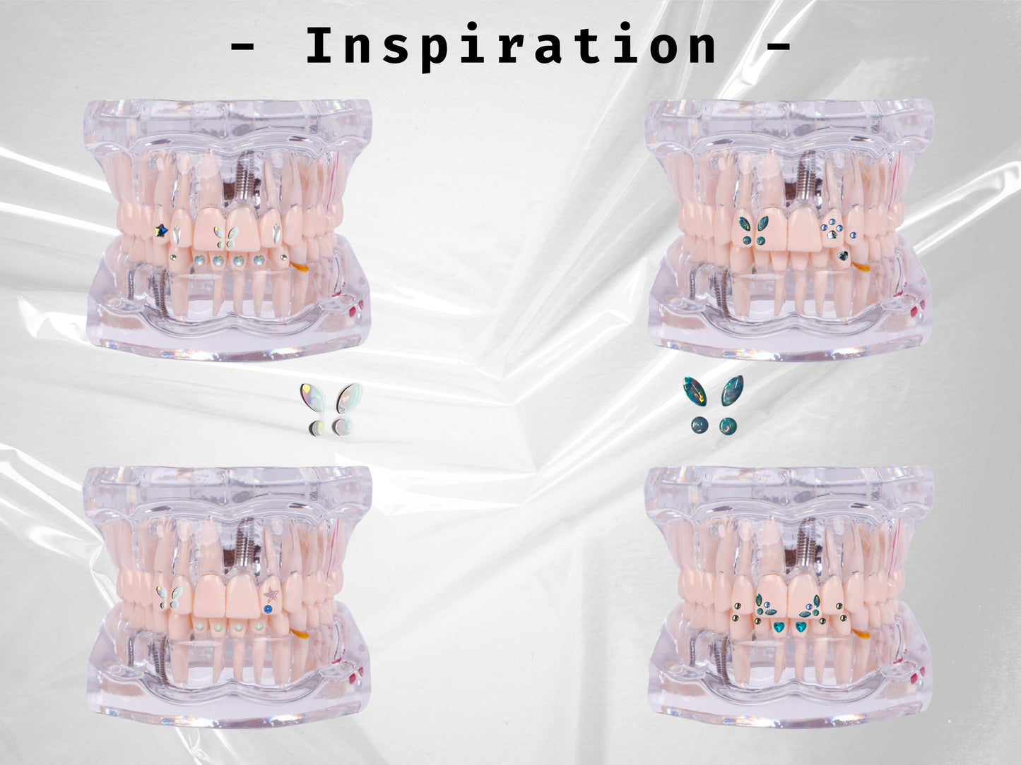 Opal Butterfly Tooth Gem Set