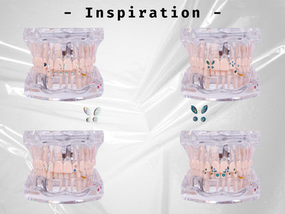 Opal Butterfly Tooth Gem Set