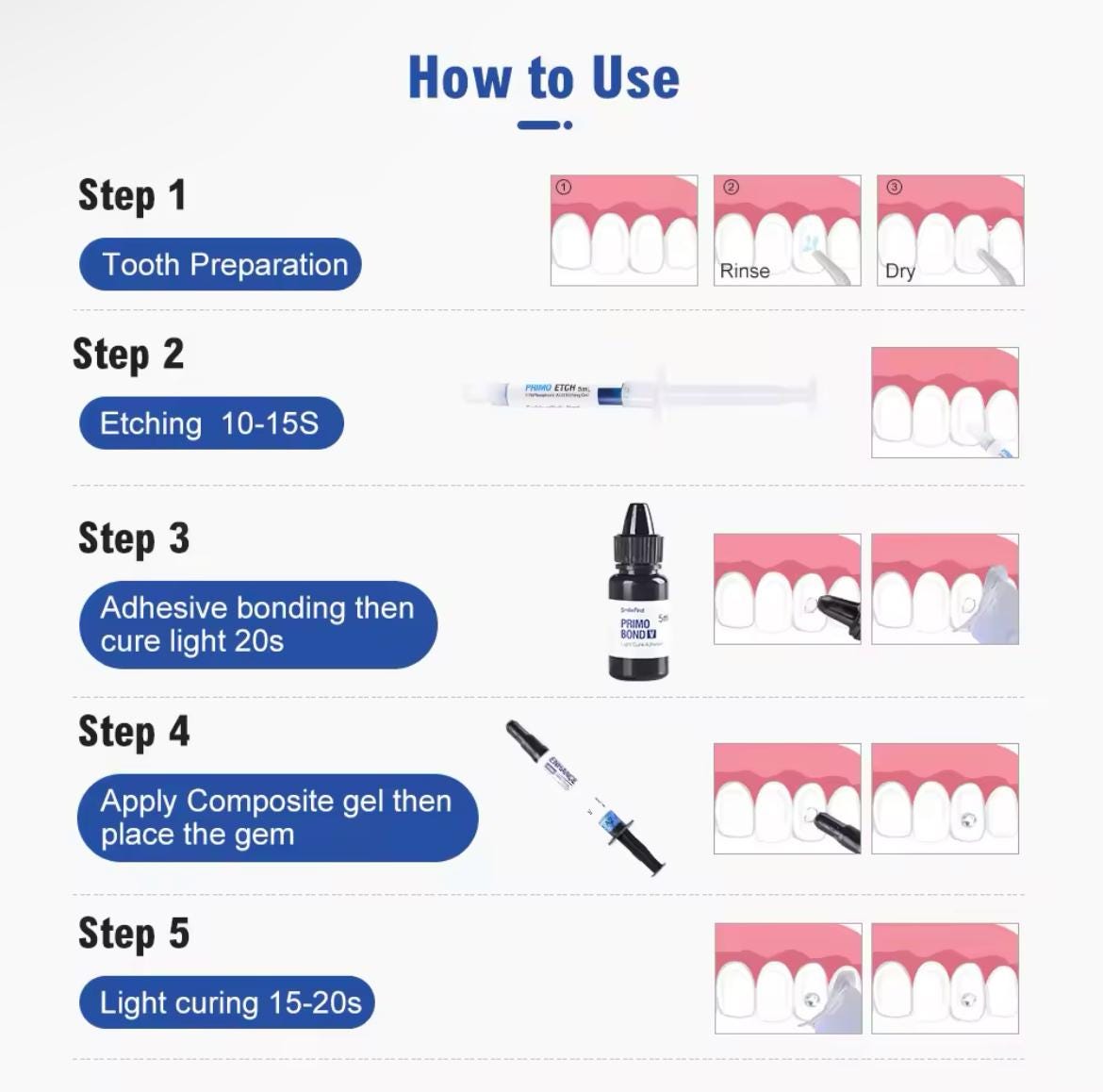 Butterfly Swarovski Tooth Gem Set | DIY Kit