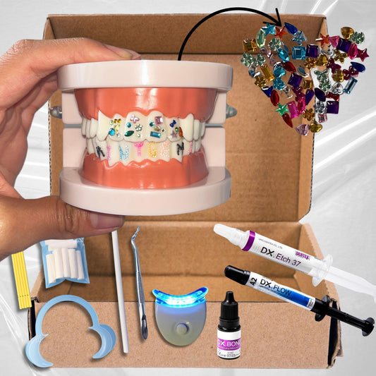 Confetti Style Tooth Gem Kit | 50 Acrylic Gems & Tools