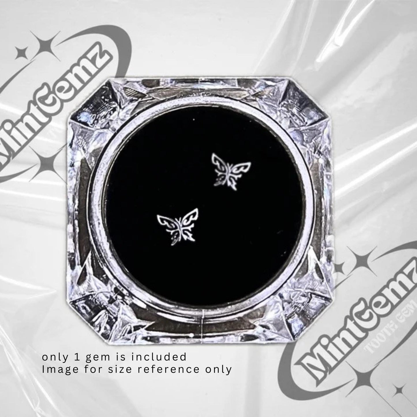 Titanium Butterfly Tooth Gem