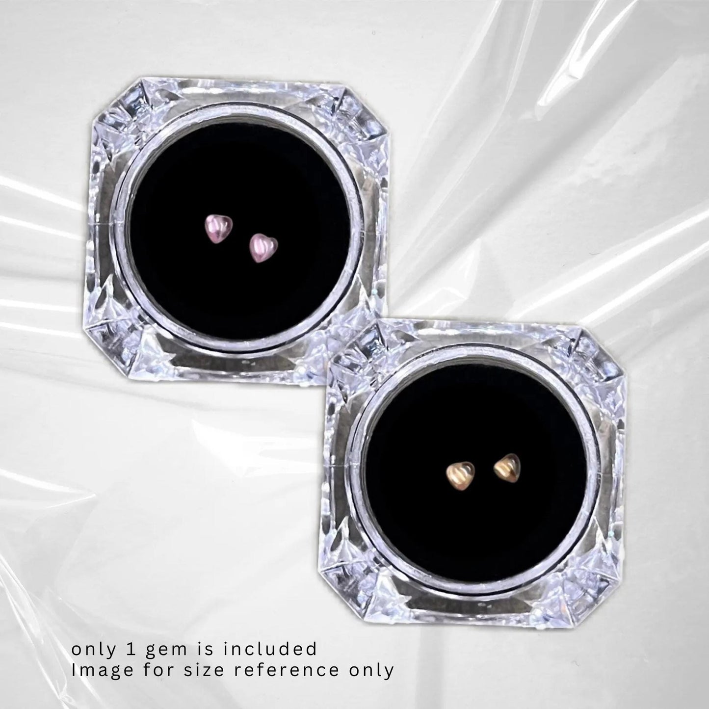 Heart Zirconia Diamond Tooth Gem | Translucent Flatback