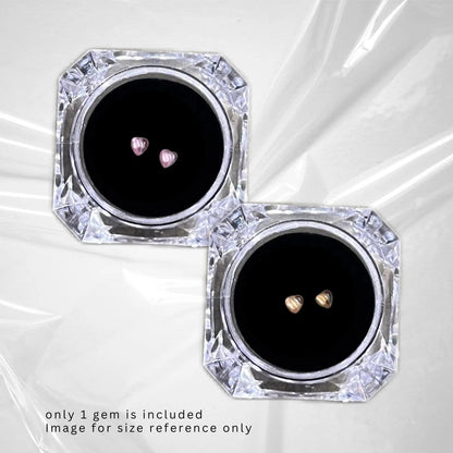 Heart Zirconia Diamond Tooth Gem | Translucent Flatback