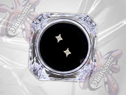 999 Silver Zircon Star Tooth Gem