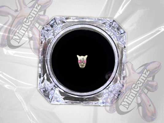 999 Silver Hannya Mask Tooth Gem