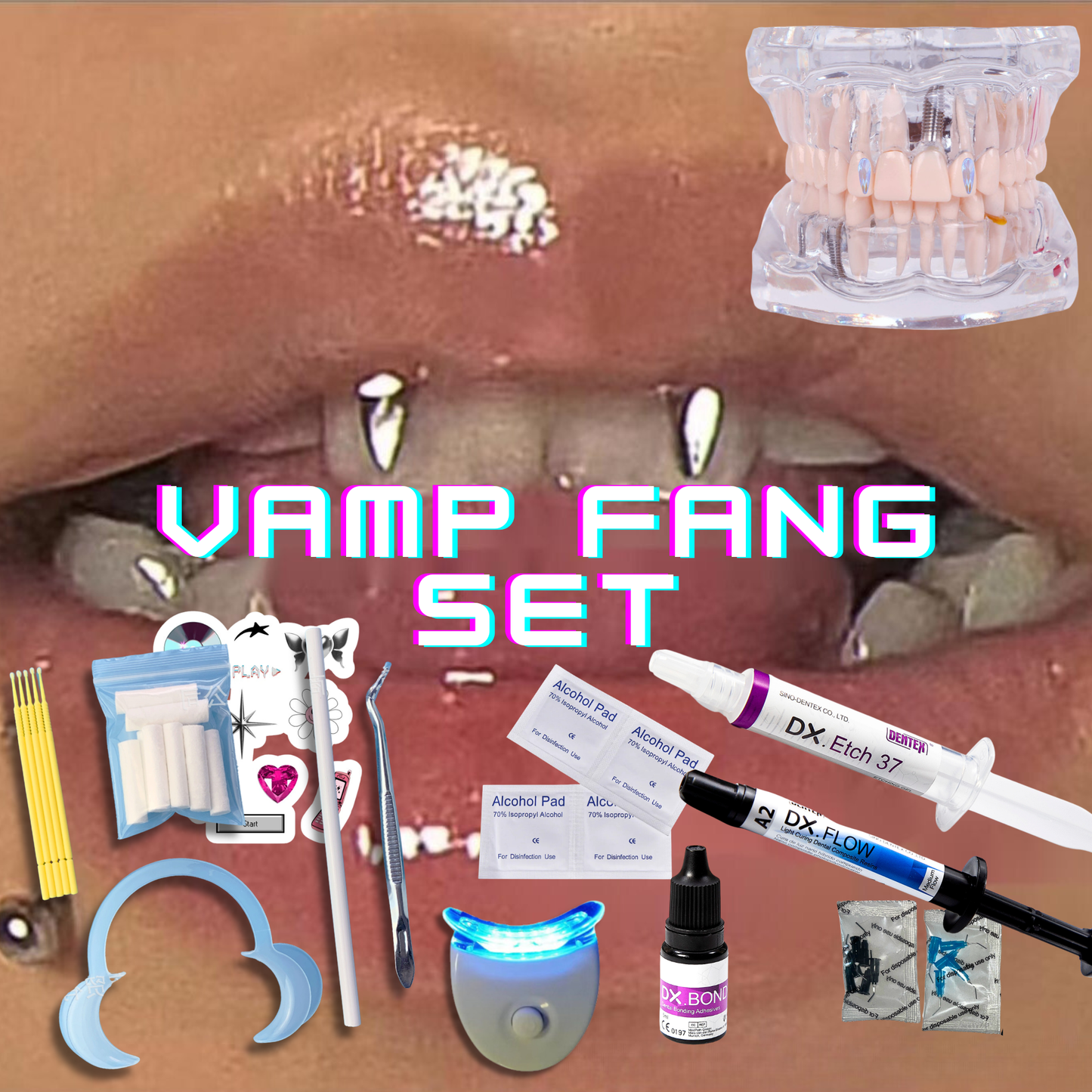 Vamp Fang Swarovski Tooth Gem Kit | DIY Set